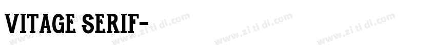 Vitage Serif字体转换